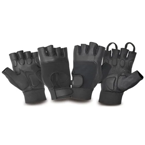 Men’s Weight Lifting Gel Padded Gloves – Full Finger Gym Workout & Fitness Training Gloves