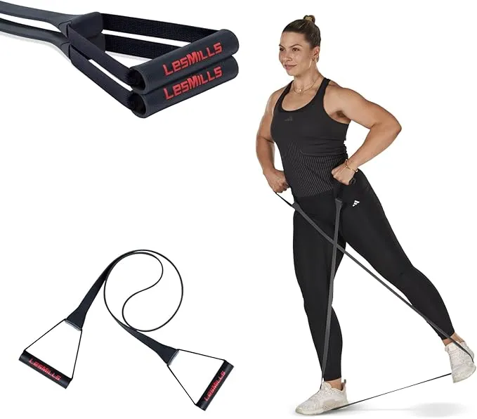 A. Tech  SMARTBAND Workouts Bands for Women and Men, Resistance Bands for Working Out, Stretch Bands for Exercise at Home Workout Equipment with Pull Up and Pilates Elastic Band (Red)