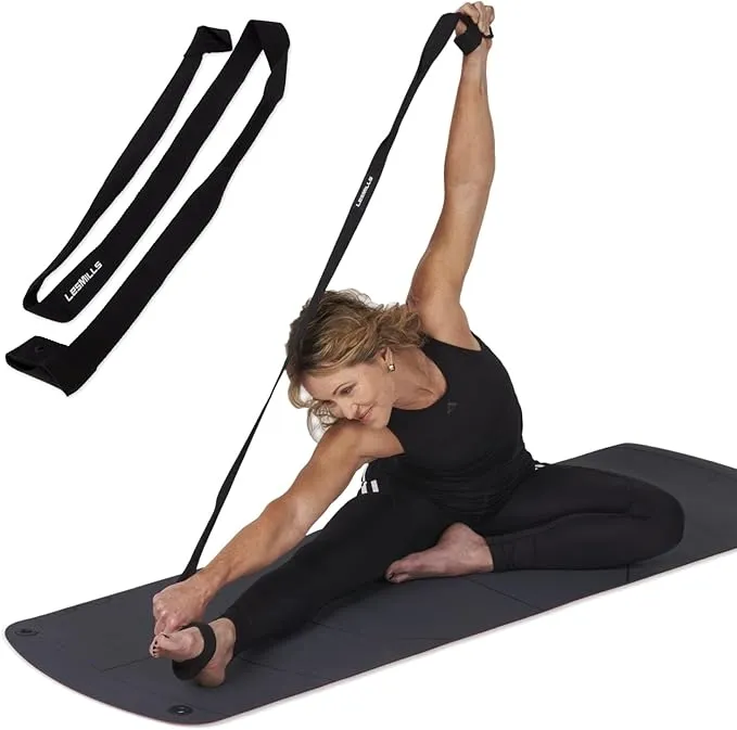 oga Strap, 2-in-1 Strap for Stretching and for Carrying Your Yoga Mat, Black