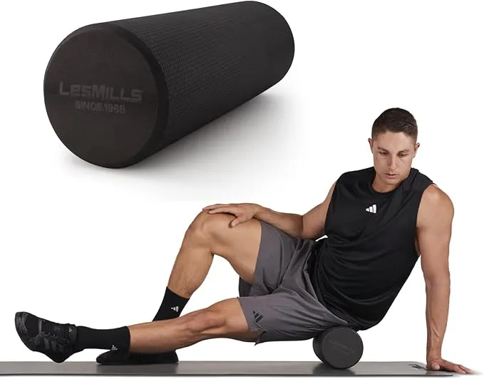 Foam Roller, Black, Roll Away Muscle Tension, Aid Stretching
