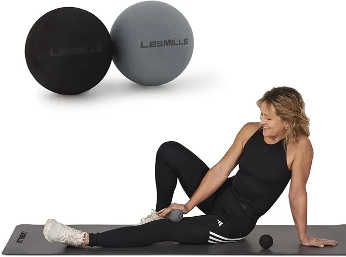 A. Tech Massage Ball Set, Ease Muscle Aches and Tension, 2 Densities to Change Firmness for Different Areas of Body