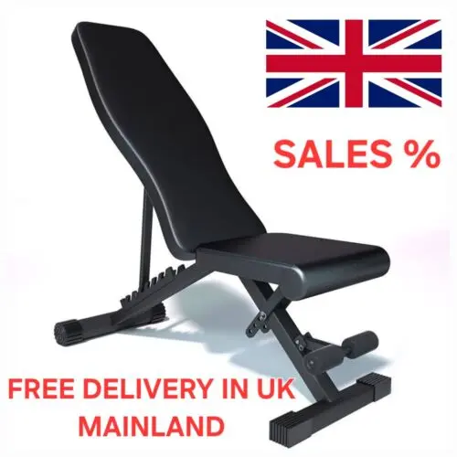 Foldable Dumbbell Bench – Adjustable Weight Bench for Strength Training & Home Gym Workouts