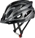 Cycle Helmet, Lightweight Bicycle Helmet, Adjustable Mountain & Road Bike Helmets for Adults, 18 Vents with Adjustable Strap & Detachable Visor for Mens Womens (Head Sizes 58-62cm)