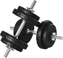 Adjustable Weights Dumbbells Set, Dumbbell Hand Weights for Home Office Gym Body Fitness Lifting Training, Black