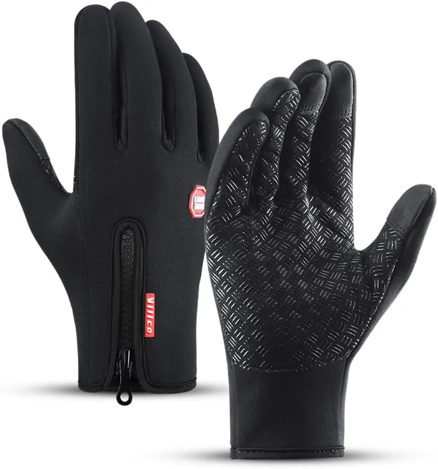 Winter Gloves, Touch Screen Anti-slip Thermal Sports Gloves for Running, Cycling, Hiking, Driving, Climbing
