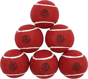 Cricket Tennis Balls- Heavy Rubber Tennis Balls for Cricket Play Weight 120gm