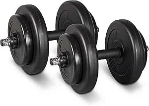 Pair of 15Kg,20Kg,25Kg,30Kg Adjustable Dumbbells Free Weight Lifting, Hand Hold, Training Set For Fitness, Body Building, Muscles, Strength, Gym, Home Exercise With Chart  (15.0 Kilograms)