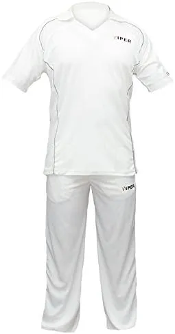Viper CRICKET WHITES CRICKET SHIRT & CRICKET TROUSERS CRICKET CLOTHING (m)