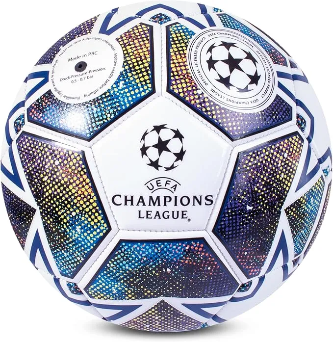 UEFA Champions League Football, Size 5, Officially Licensed, Training, Match, Merchandise, Collectible For Kids and Adults, Great Football Gift Idea
